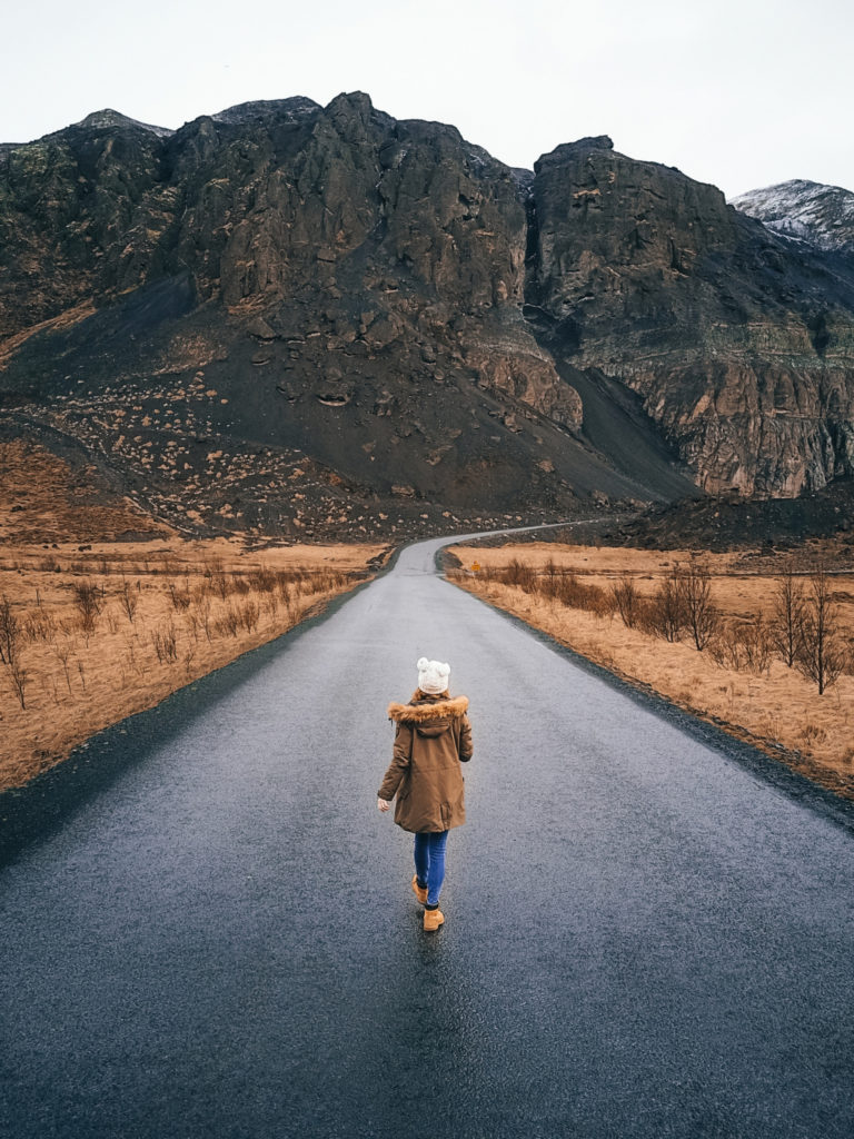 Brooke Saward in Iceland